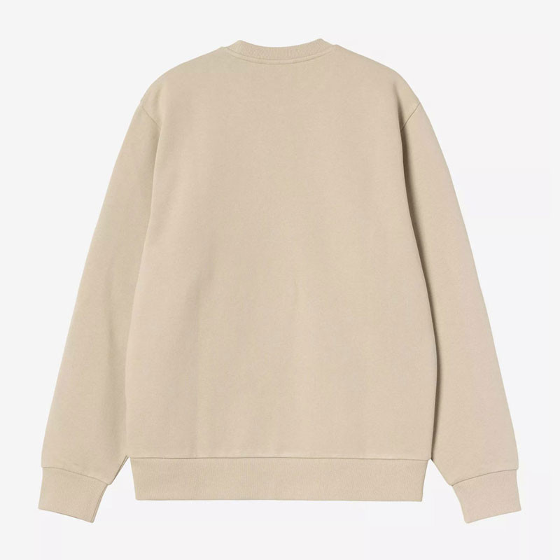 Sudadera Carhartt WIP: Script Embroidery Sweat (Barchan White)