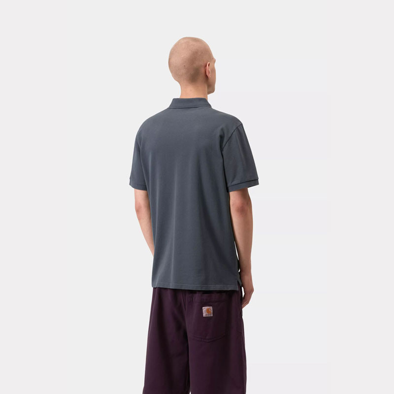 Polo Carhartt WIP: SS Chase Pique Polo (Cozy Blue Gold)