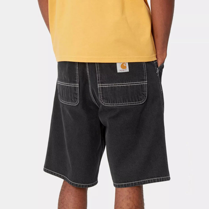 Bermuda Carhartt WIP: Simple Short (Black Stone Washed)