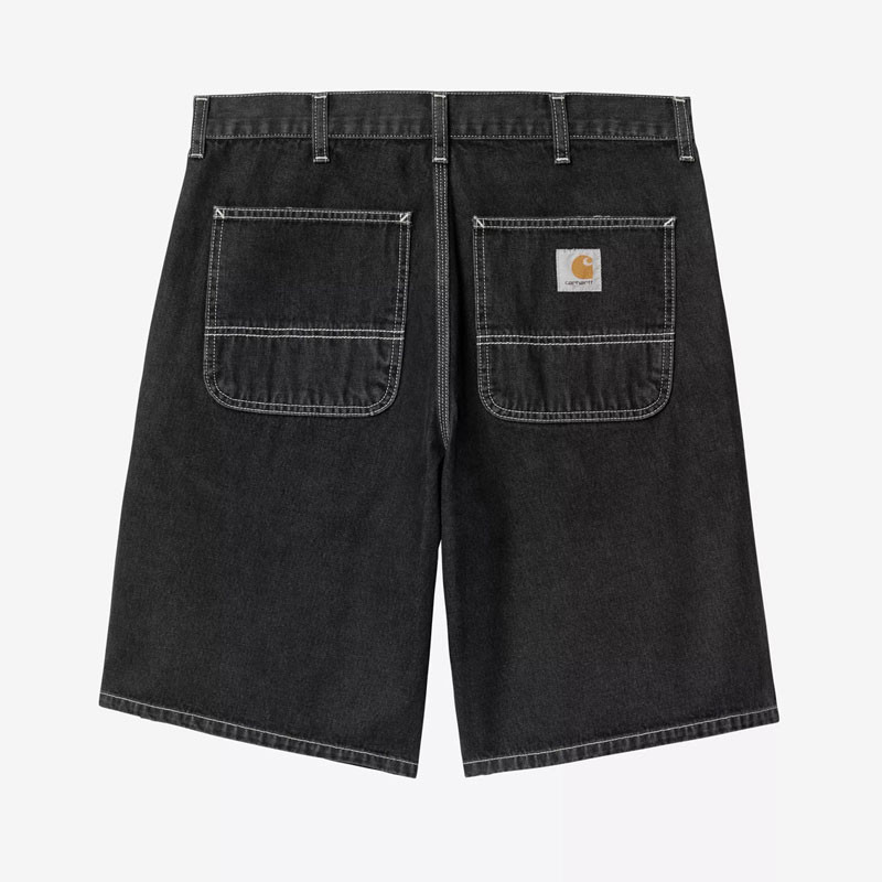Bermuda Carhartt WIP: Simple Short (Black Stone Washed)
