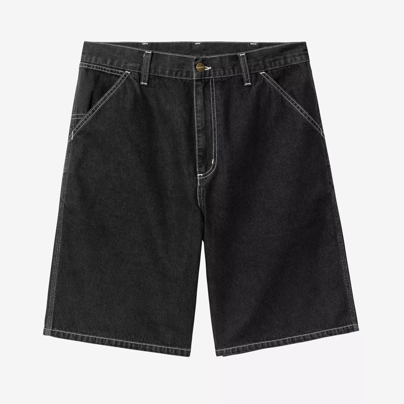 Bermuda Carhartt WIP: Simple Short (Black Stone Washed)