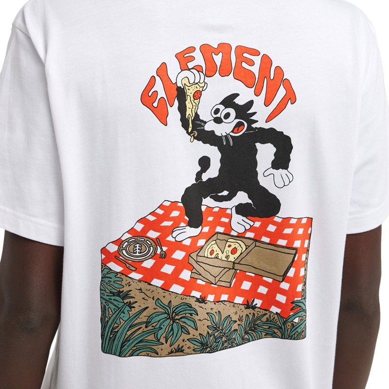 Camiseta Element: Pizza Ss (Optic White)