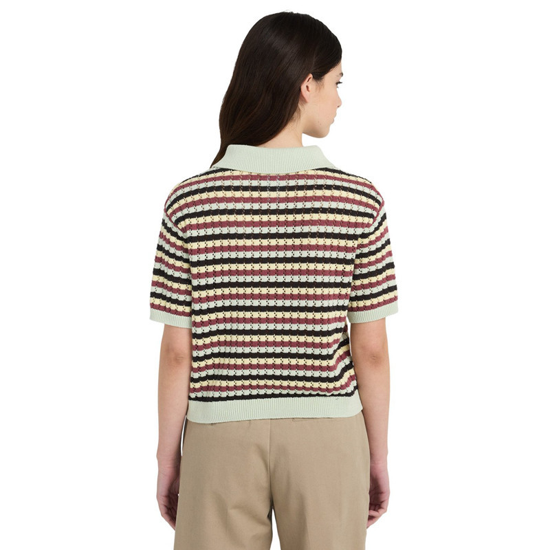 Polo Element: Crochet Stripes Polo (Cro Strip Off Black)