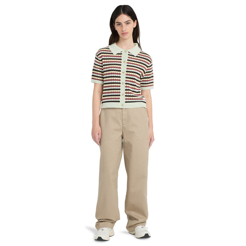 Polo Element: Crochet Stripes Polo (Cro Strip Off Black)