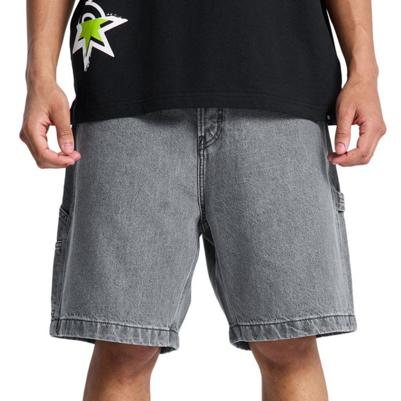 Bermuda DC Shoes: Baggy Denim Carpenter Short (Medium Grey)