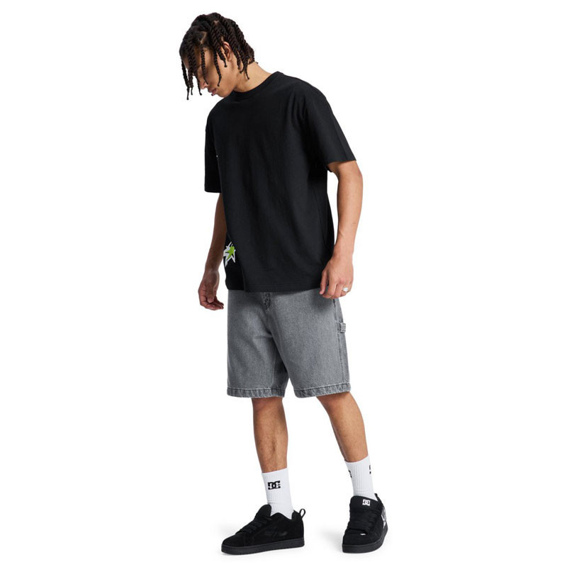 Bermuda DC Shoes: Baggy Denim Carpenter Short (Medium Grey)