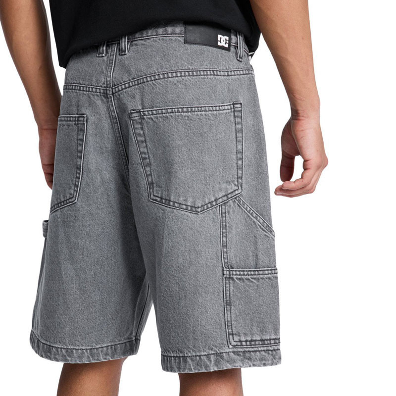 Bermuda DC Shoes: Baggy Denim Carpenter Short (Medium Grey)