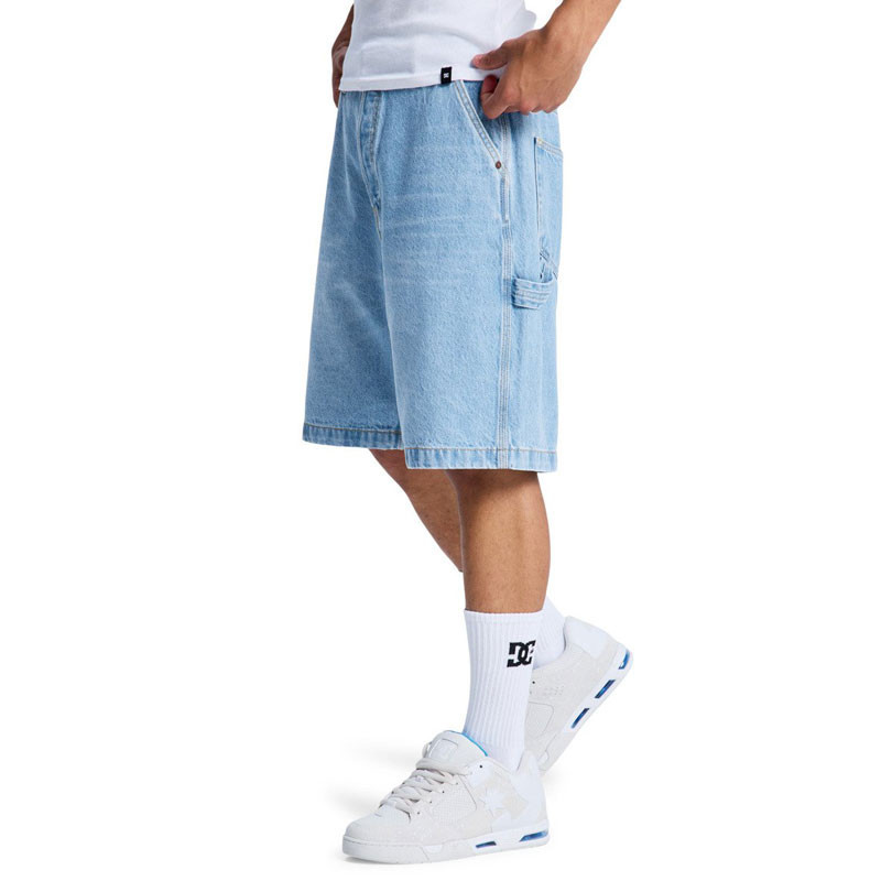 Bermuda DC Shoes: Baggy Denim Carpenter Short (Indigo Light)