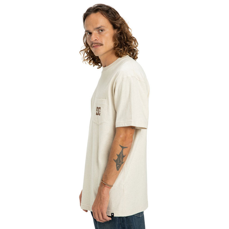 Camiseta DC Shoes: Dc Star Pocket Hss (Oatmeal Heather)