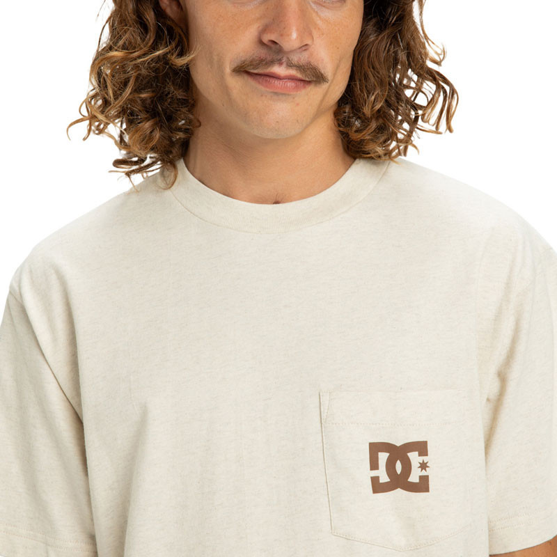 Camiseta DC Shoes: Dc Star Pocket Hss (Oatmeal Heather)