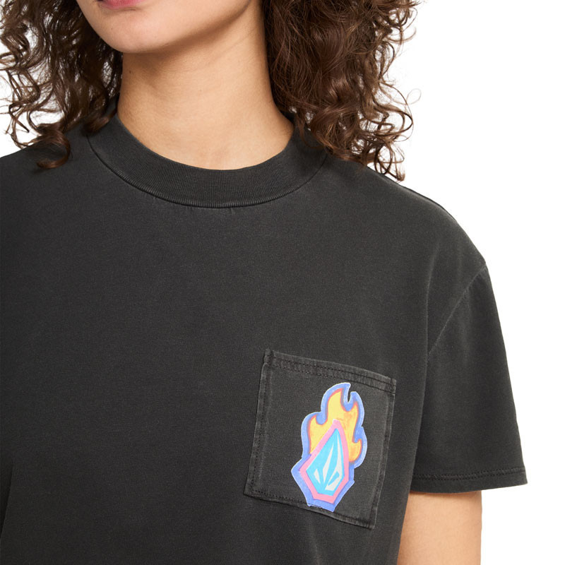 Camiseta Volcom: Pocket Dial Tee (Vintage Black)