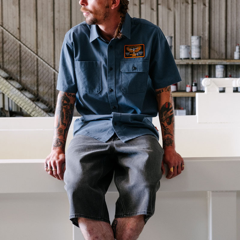 Bermuda Volcom: Chillow Denim Short 24 (Black Grey)