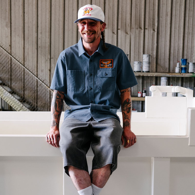 Bermuda Volcom: Chillow Denim Short 24 (Black Grey)