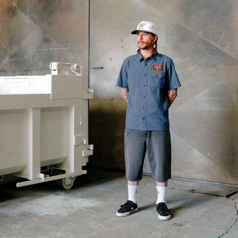 Bermuda Volcom: Chillow Denim Short 24 (Black Grey)