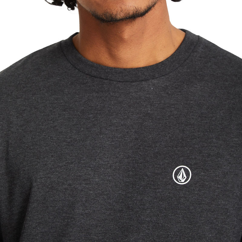 Camiseta Volcom: Circle Blanks Hth Sst (Heather Black)