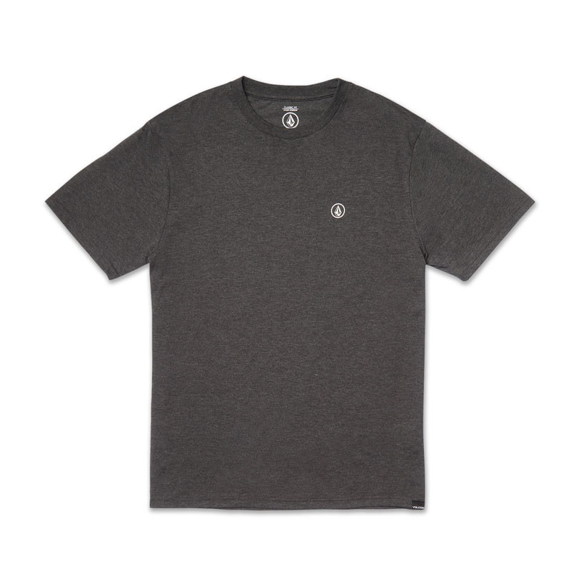 Camiseta Volcom: Circle Blanks Hth Sst (Heather Black)