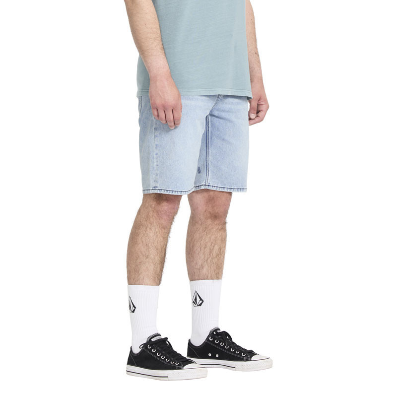 Bermuda Volcom: Solver Denim Short (Worn Light Blue)