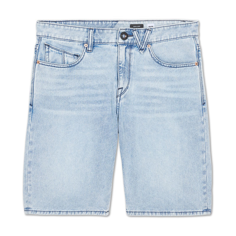 Bermuda Volcom: Solver Denim Short (Worn Light Blue)
