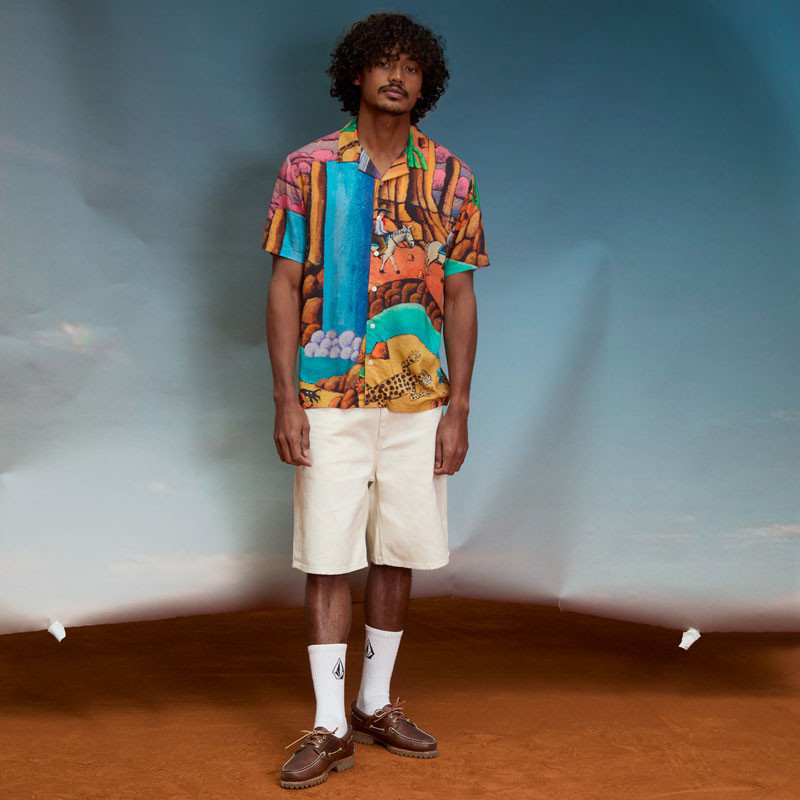 Bermuda Volcom: Billow Denim Short 22 (Dirty White)