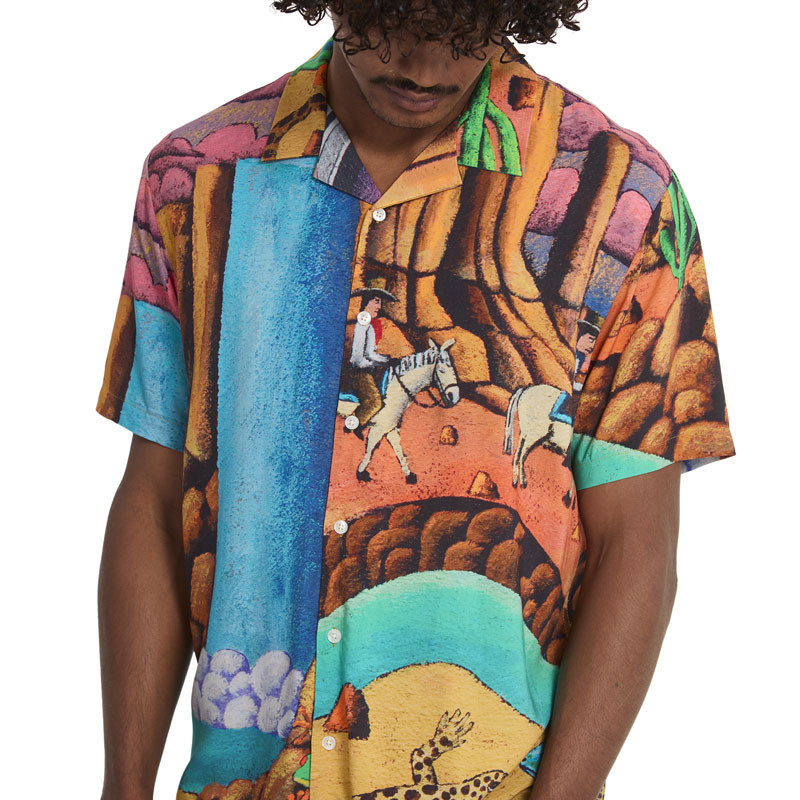 Camisa Volcom: Fa Mickey Mason SS (Multi)