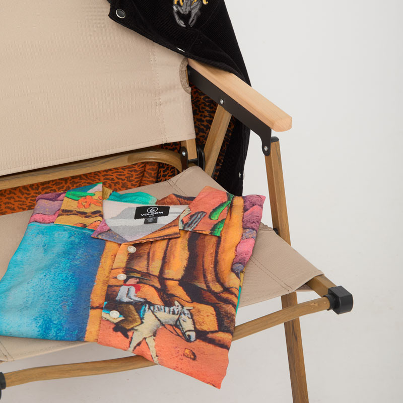 Camisa Volcom: Fa Mickey Mason SS (Multi)