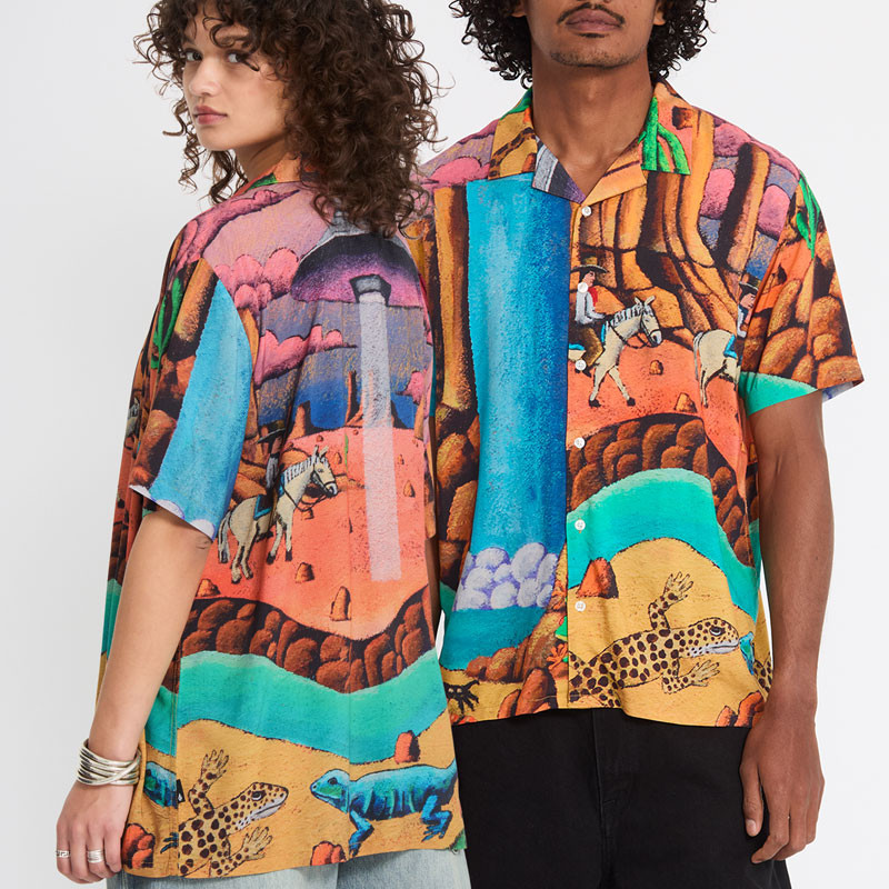 Camisa Volcom: Fa Mickey Mason SS (Multi)