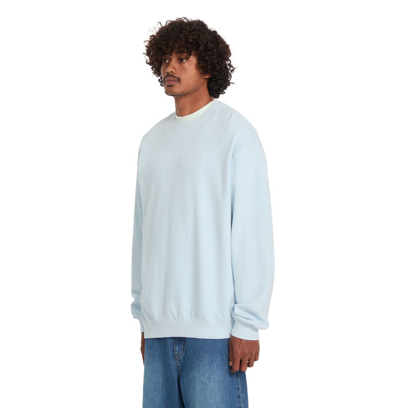 Sudadera Volcom: Single Stone Tw Crew (Light Blue Acid)