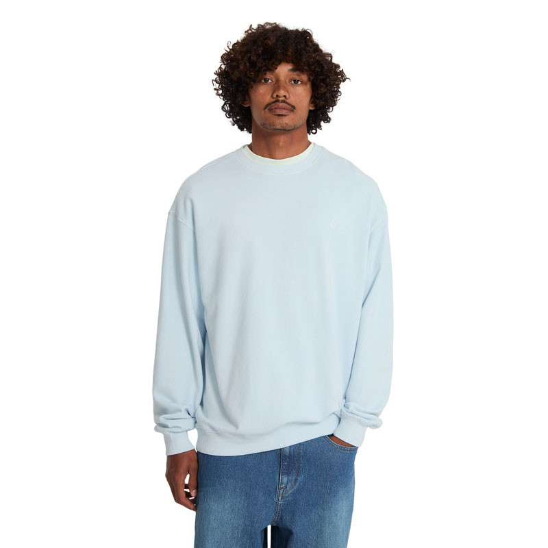Sudadera Volcom: Single Stone Tw Crew (Light Blue Acid)
