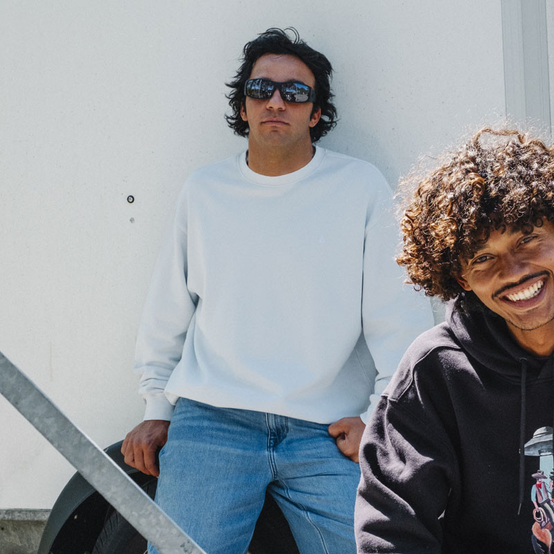 Sudadera Volcom: Single Stone Tw Crew (Light Blue Acid)