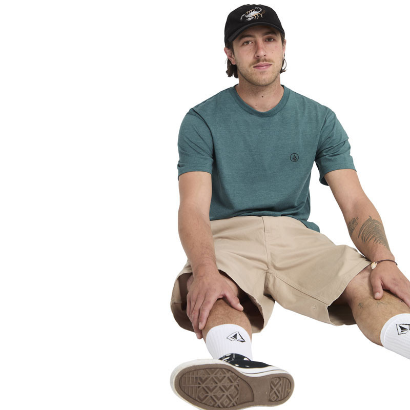 Camiseta Volcom: Circle Blanks Hth Sst (Rifle Green)