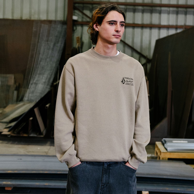 Sudadera Volcom: Workwear Crew (Brindle)