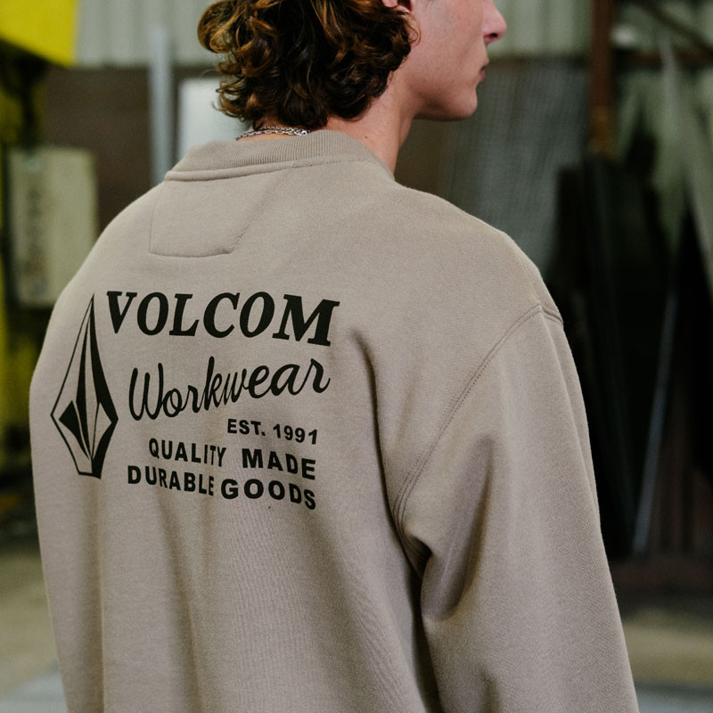 Sudadera Volcom: Workwear Crew (Brindle)