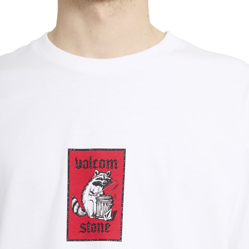 Camiseta Volcom: Rockout Sst (White)