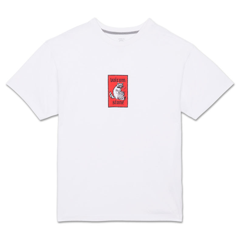 Camiseta Volcom: Rockout Sst (White)