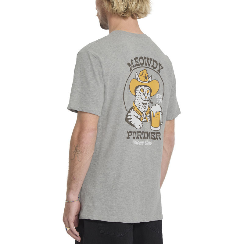 Camiseta Volcom: Meowdy Hth Sst (Heather Grey)