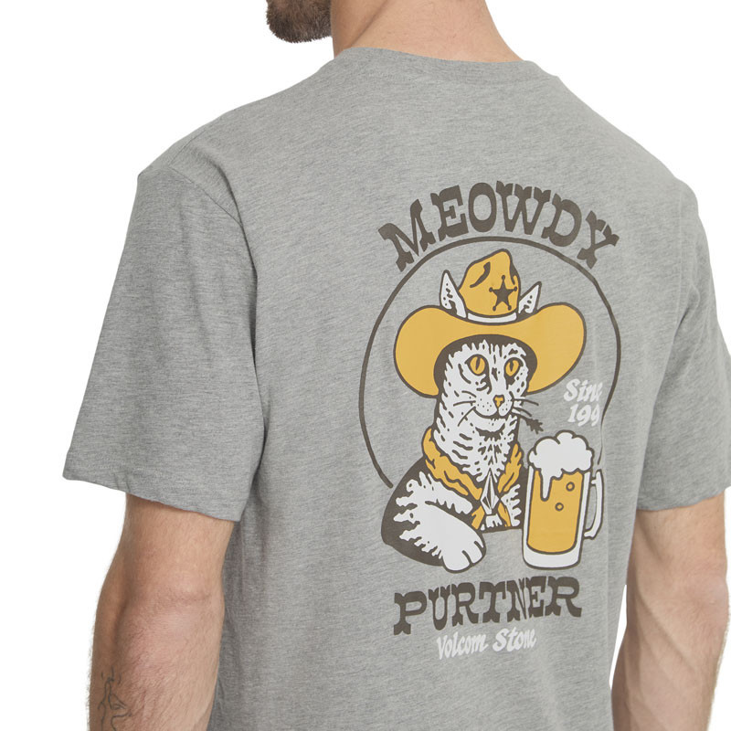 Camiseta Volcom: Meowdy Hth Sst (Heather Grey)