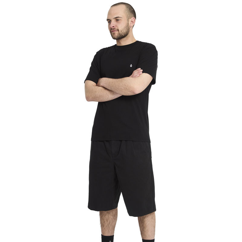 Bermuda Volcom: Chillow Pleat Ew Chino Sht 24 (Black)