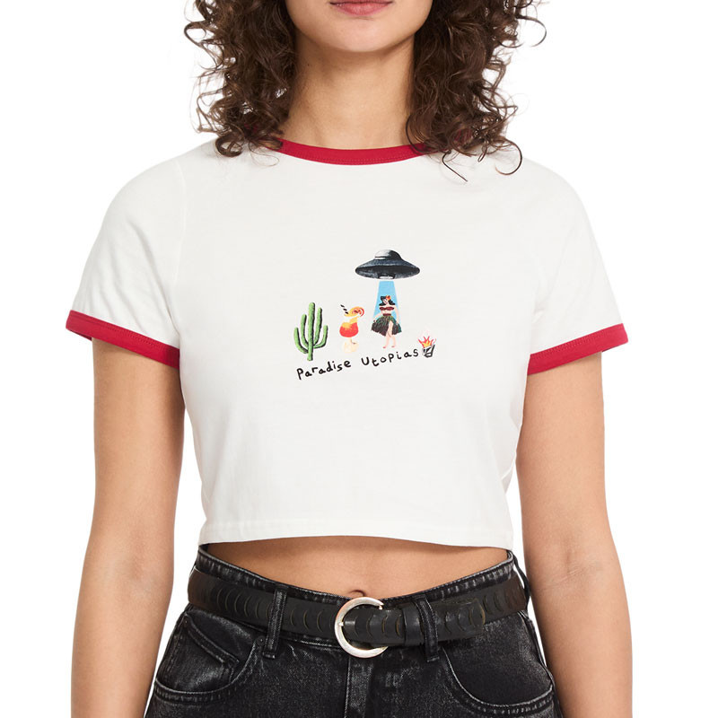 Camiseta Volcom: Fa Mickey Mason Tee (Off White)