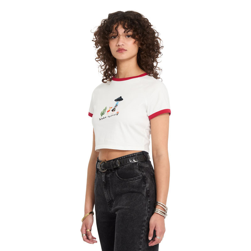 Camiseta Volcom: Fa Mickey Mason Tee (Off White)