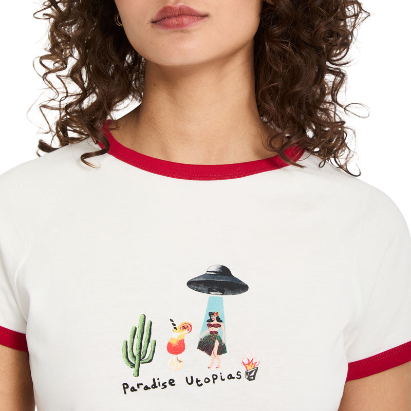Camiseta Volcom: Fa Mickey Mason Tee (Off White)