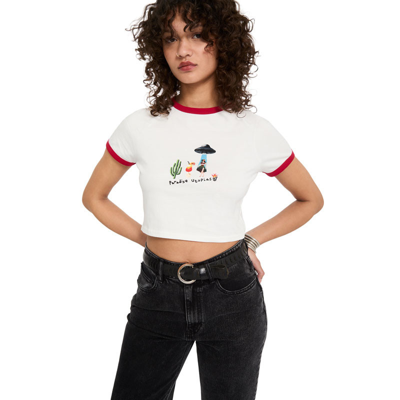 Camiseta Volcom: Fa Mickey Mason Tee (Off White)