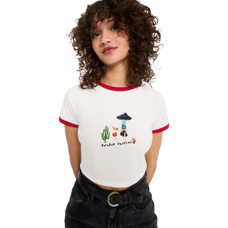 Camiseta Volcom: Fa Mickey Mason Tee (Off White)