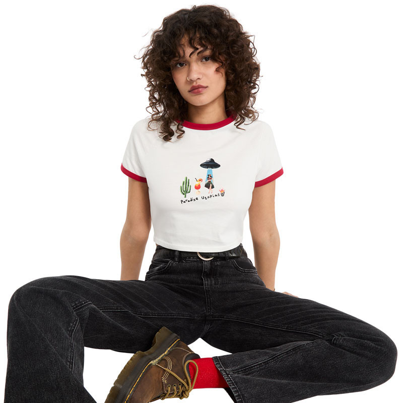 Camiseta Volcom: Fa Mickey Mason Tee (Off White)