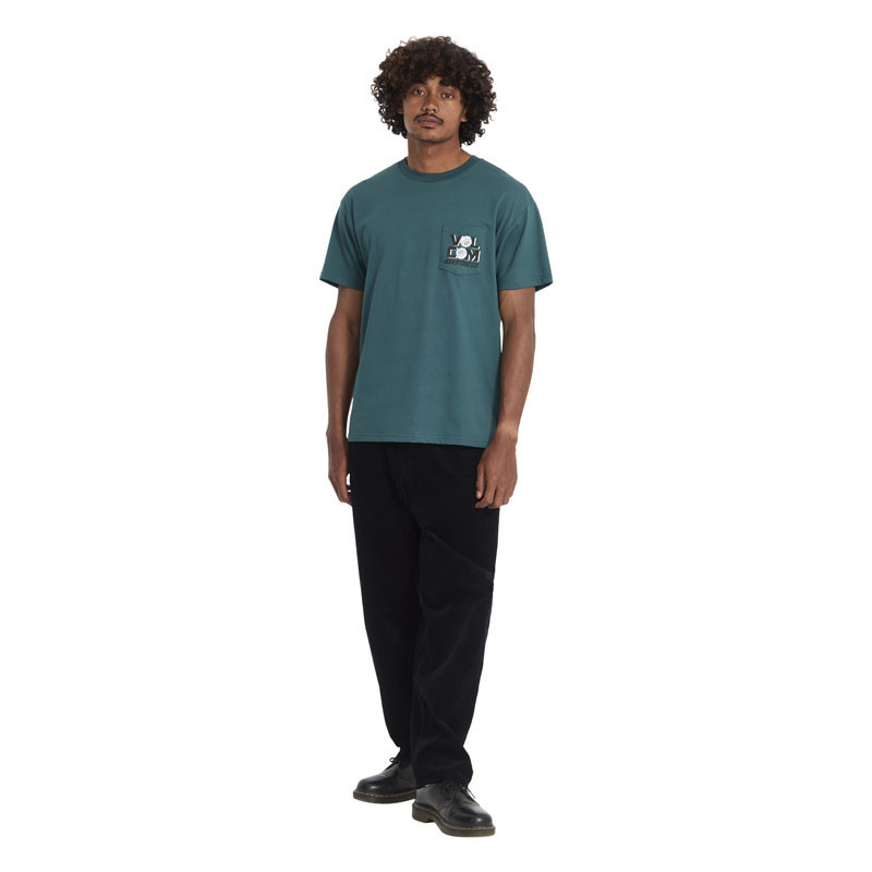 Camiseta Volcom: Parted Out Pocket Sst (Rifle Green)