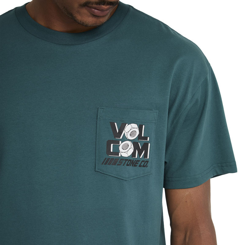 Camiseta Volcom: Parted Out Pocket Sst (Rifle Green)
