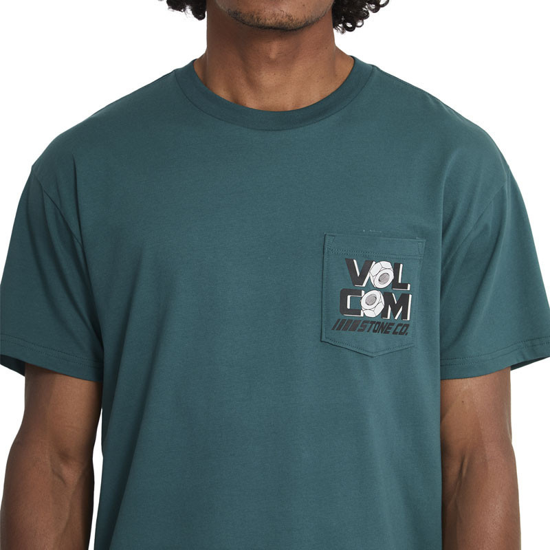 Camiseta Volcom: Parted Out Pocket Sst (Rifle Green)