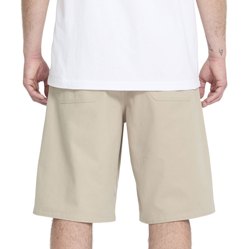 Bermuda Volcom: Chillow Pleat Ew Chino Sht 24 (Lt Khaki)