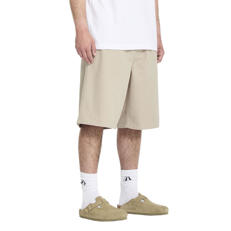 Bermuda Volcom: Chillow Pleat Ew Chino Sht 24 (Lt Khaki)