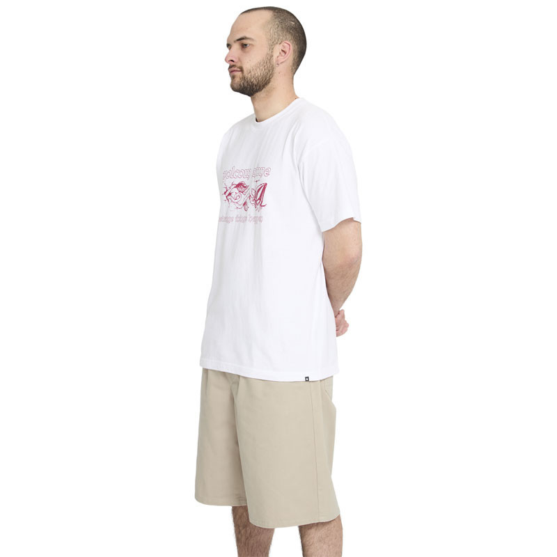 Bermuda Volcom: Chillow Pleat Ew Chino Sht 24 (Lt Khaki)