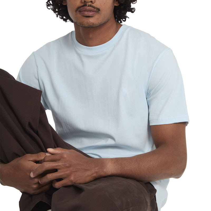 Camiseta Volcom: Stone Blanks Bsc Sst (Light Blue Acid)